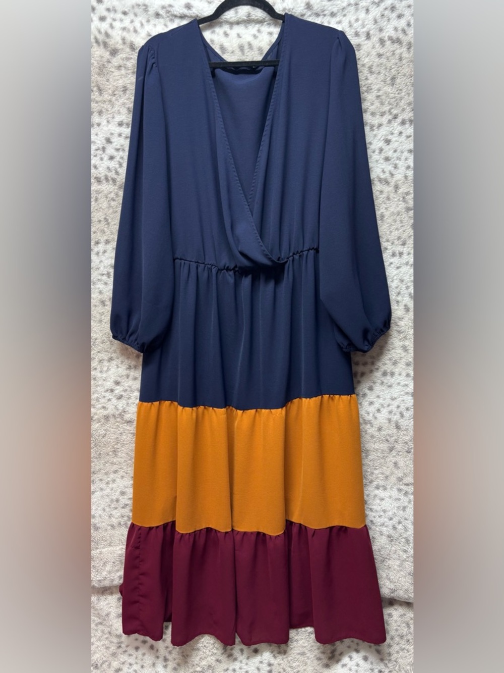 BLOOMCHIC COLORBLOCK MAXI DRESS